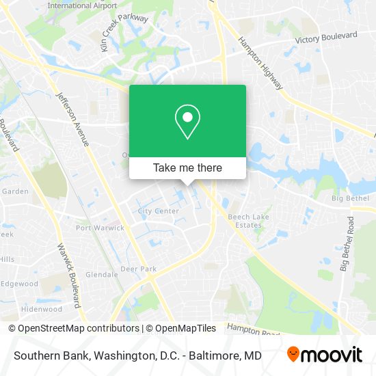 Mapa de Southern Bank