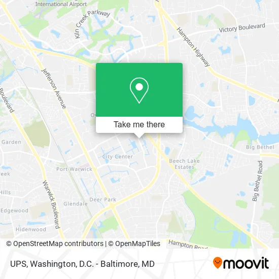 UPS map