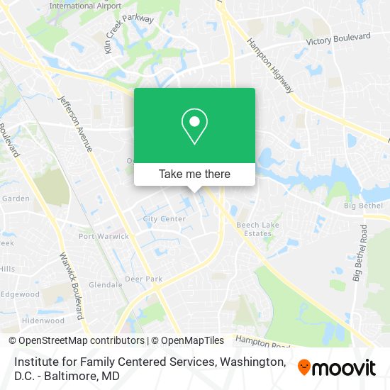 Institute for Family Centered Services map