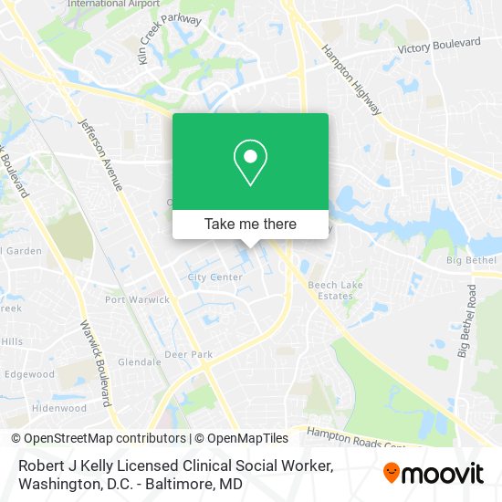 Robert J Kelly Licensed Clinical Social Worker map