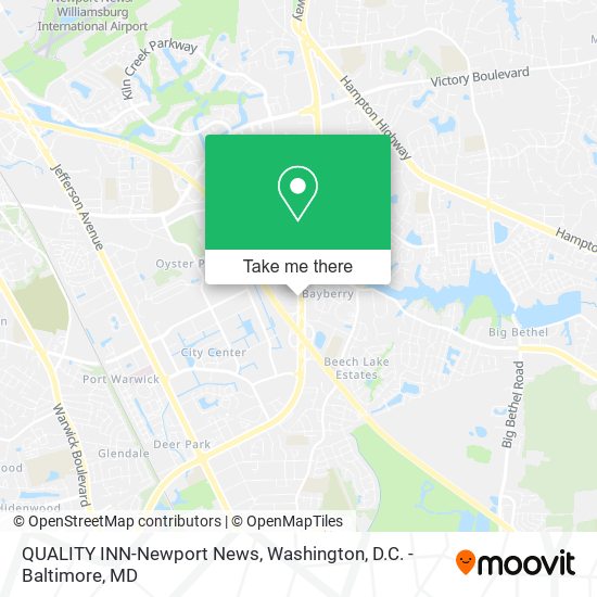 Mapa de QUALITY INN-Newport News
