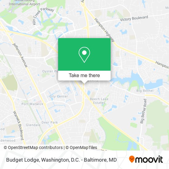 Budget Lodge map