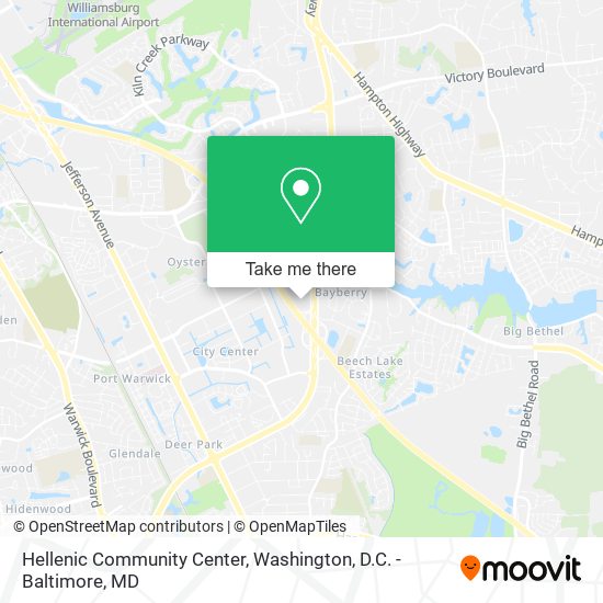 Hellenic Community Center map