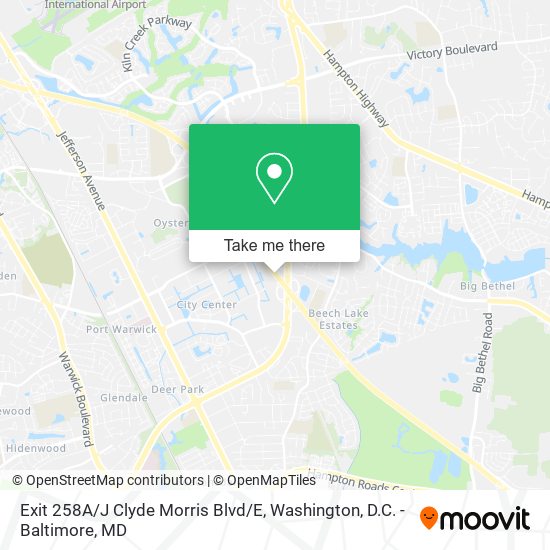 Exit 258A / J Clyde Morris Blvd / E map