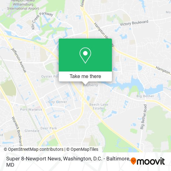 Mapa de Super 8-Newport News