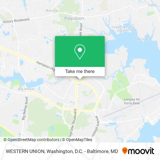 WESTERN UNION map