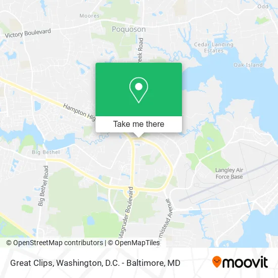 Great Clips map