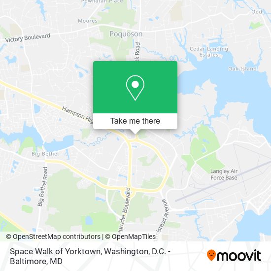 Space Walk of Yorktown map