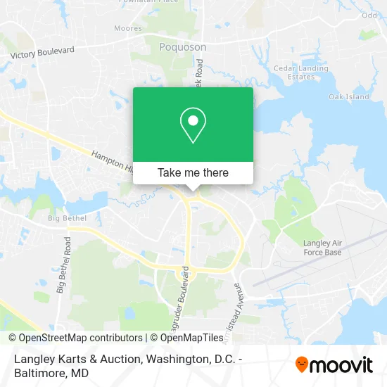 Langley Karts & Auction map