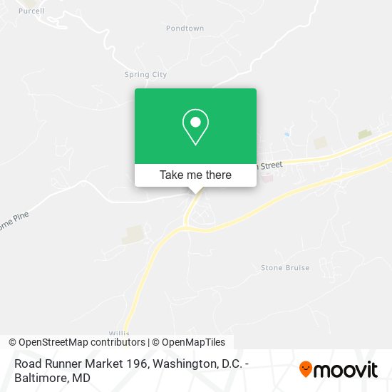 Road Runner Market 196 map