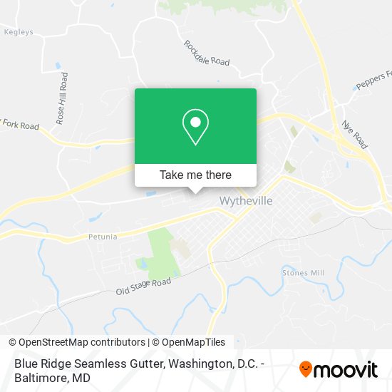 Blue Ridge Seamless Gutter map