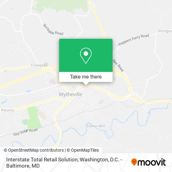 Interstate Total Retail Solution map