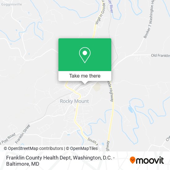 Mapa de Franklin County Health Dept