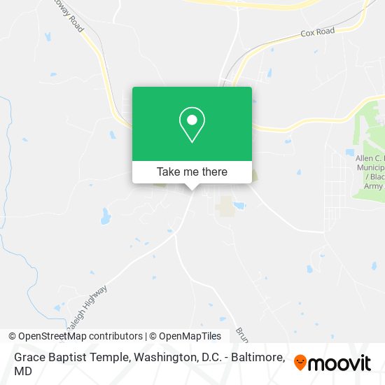 Grace Baptist Temple map