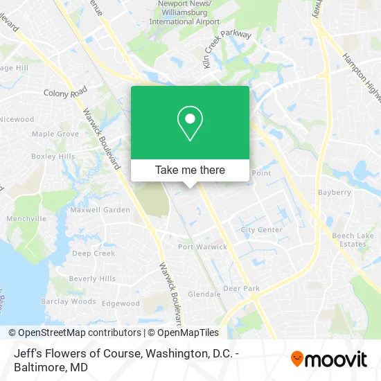 Jeff's Flowers of Course map