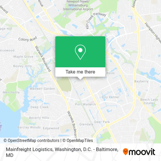 Mainfreight Logistics map
