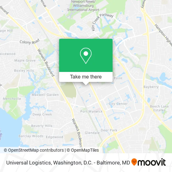 Universal Logistics map