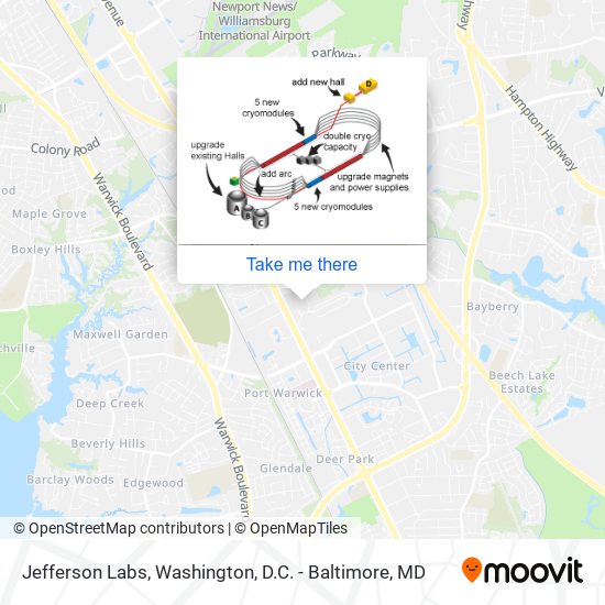 Jefferson Labs map