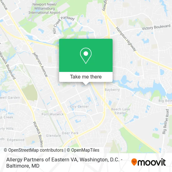 Allergy Partners of Eastern VA map