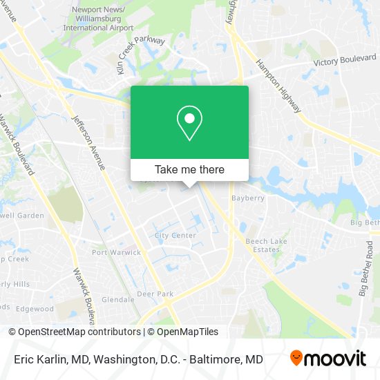 Eric Karlin, MD map
