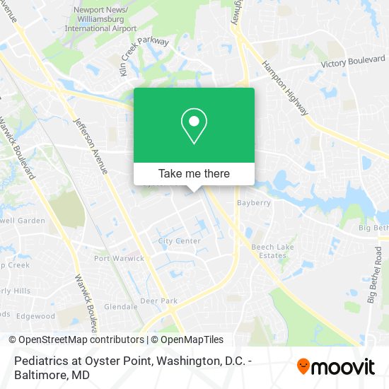 Mapa de Pediatrics at Oyster Point