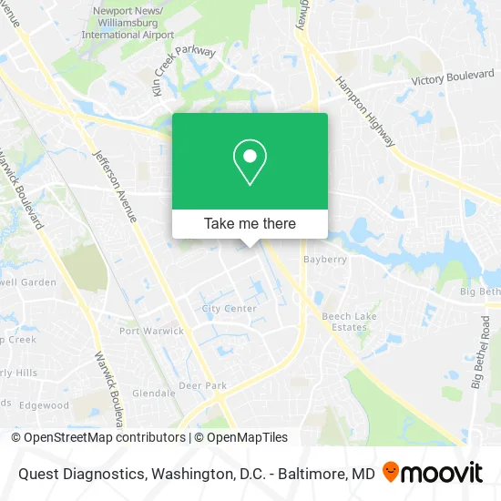 Quest Diagnostics map
