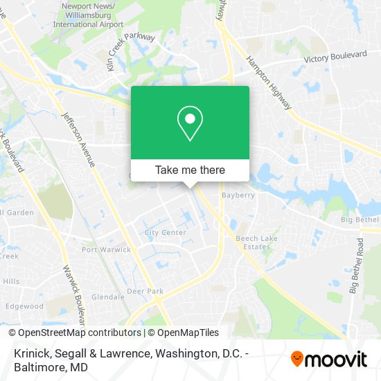 Krinick, Segall & Lawrence map