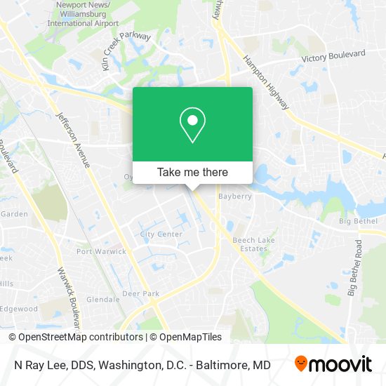 N Ray Lee, DDS map