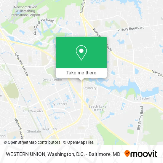WESTERN UNION map