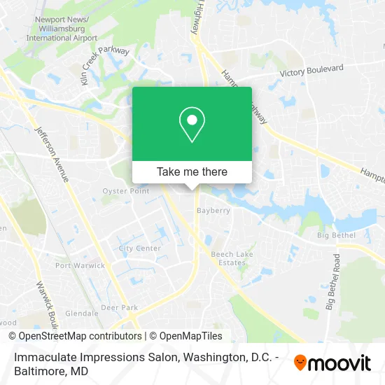 Immaculate Impressions Salon map