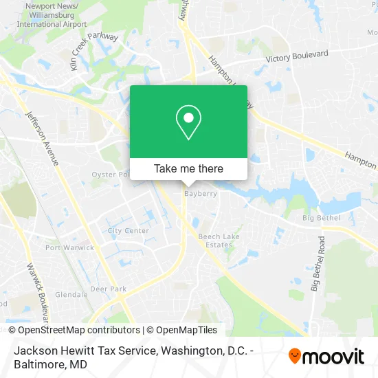 Jackson Hewitt Tax Service map