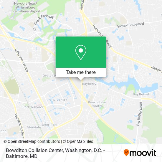 Mapa de Bowditch Collision Center