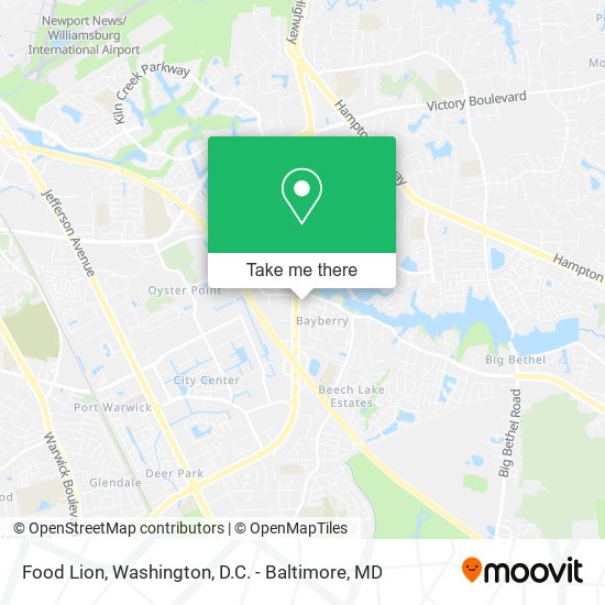 Mapa de Food Lion