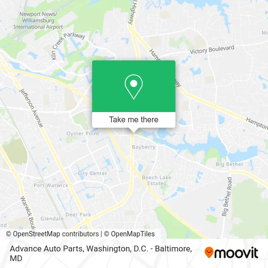 Advance Auto Parts map