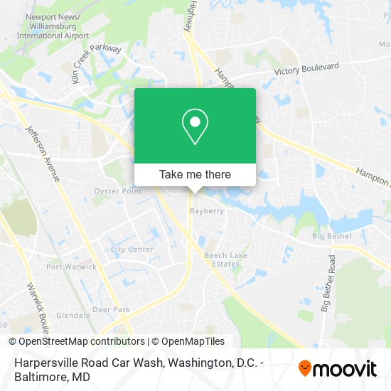 Harpersville Road Car Wash map