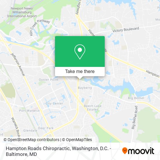 Mapa de Hampton Roads Chiropractic