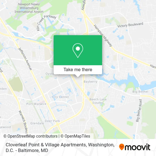 Cloverleaf Point & Village Apartments map
