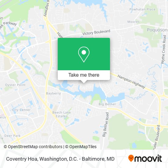 Mapa de Coventry Hoa