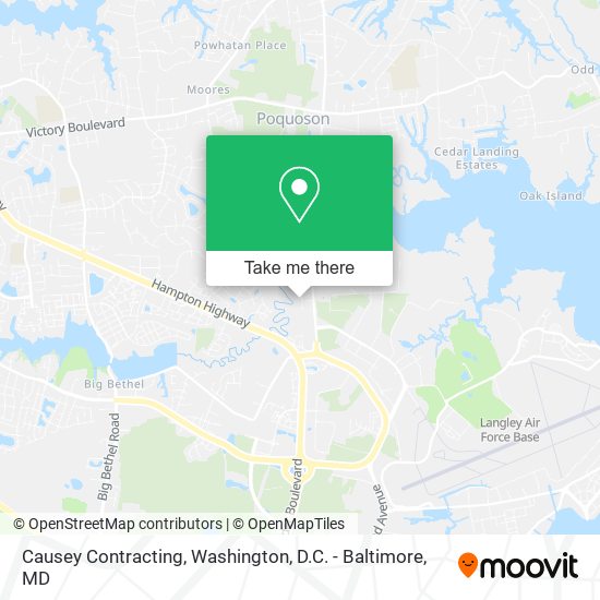Causey Contracting map