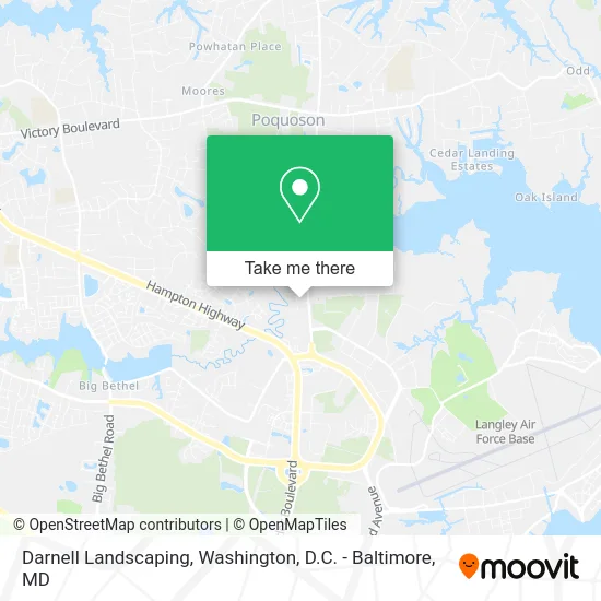 Darnell Landscaping map