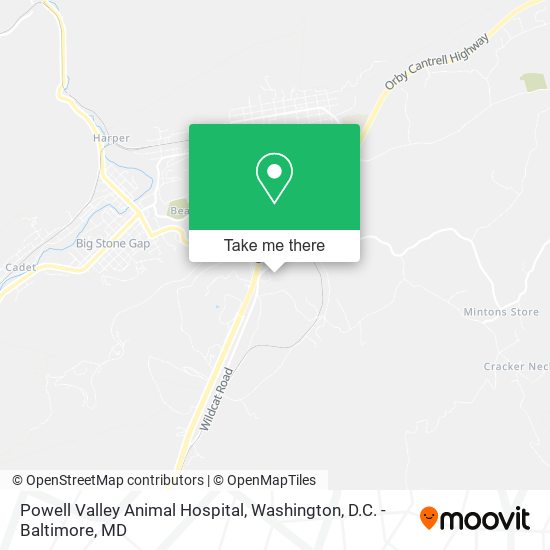 Powell Valley Animal Hospital map