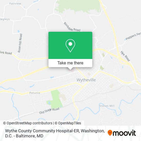 Wythe County Community Hospital-ER map