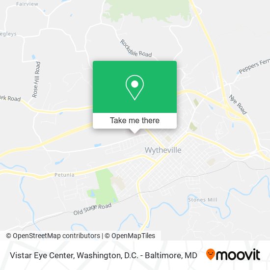 Mapa de Vistar Eye Center