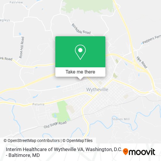 Mapa de Interim Healthcare of Wytheville VA