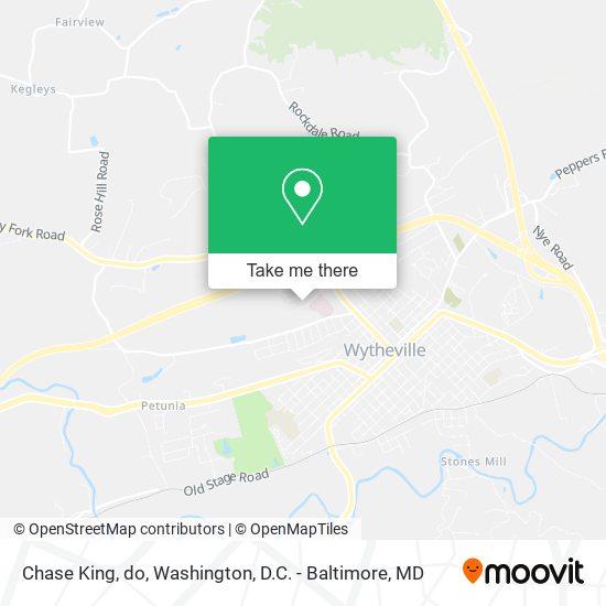 Chase King, do map