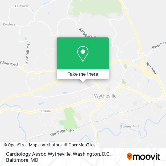 Mapa de Cardiology Assoc Wytheville