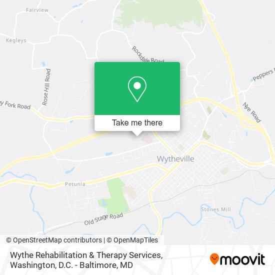 Wythe Rehabilitation & Therapy Services map