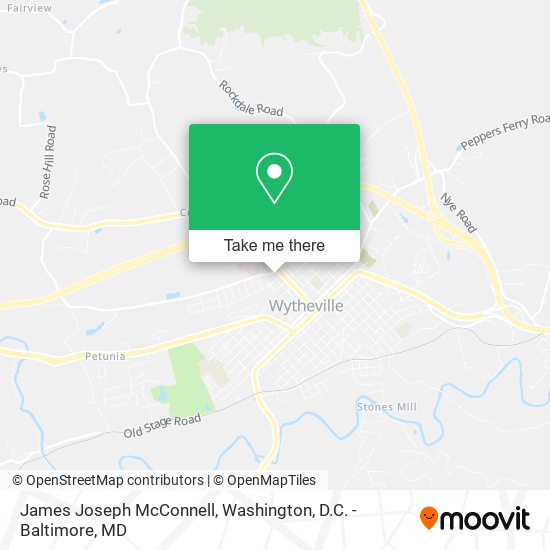 Mapa de James Joseph McConnell