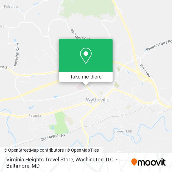 Mapa de Virginia Heights Travel Store