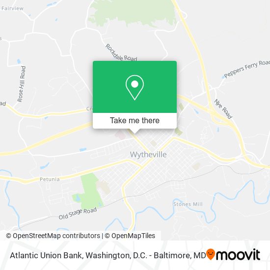 Atlantic Union Bank map